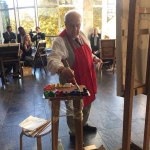Beförderung der Bilder von Zurab Tsereteli für die Ausstellung in Riga