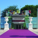 Beförderung der Bilder für die Ausstellung Point Art Monaco